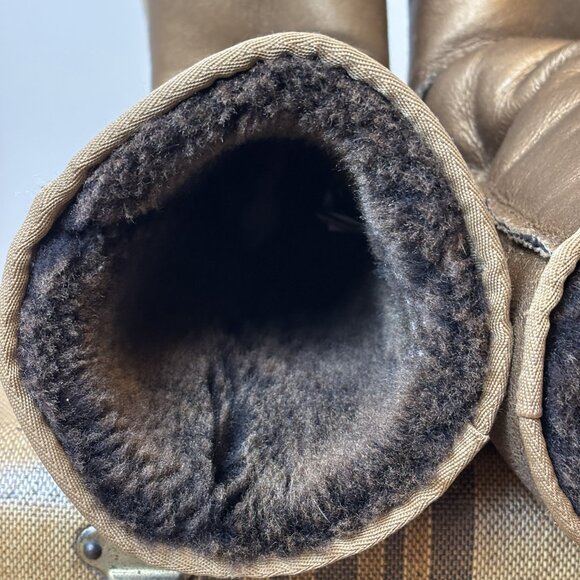 Metallic Brown Tall UGG Boots, Women's Size 8 - Picture 6 of 9